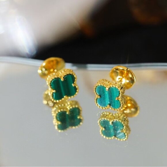 Authentic Van Cleef & Arpels Vintage Alhambra Earrings - Picture 9 of 10